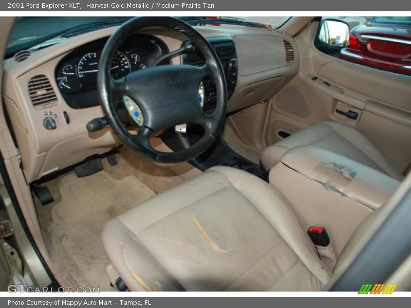 Harvest Gold Metallic / Medium Prairie Tan 2001 Ford Explorer XLT