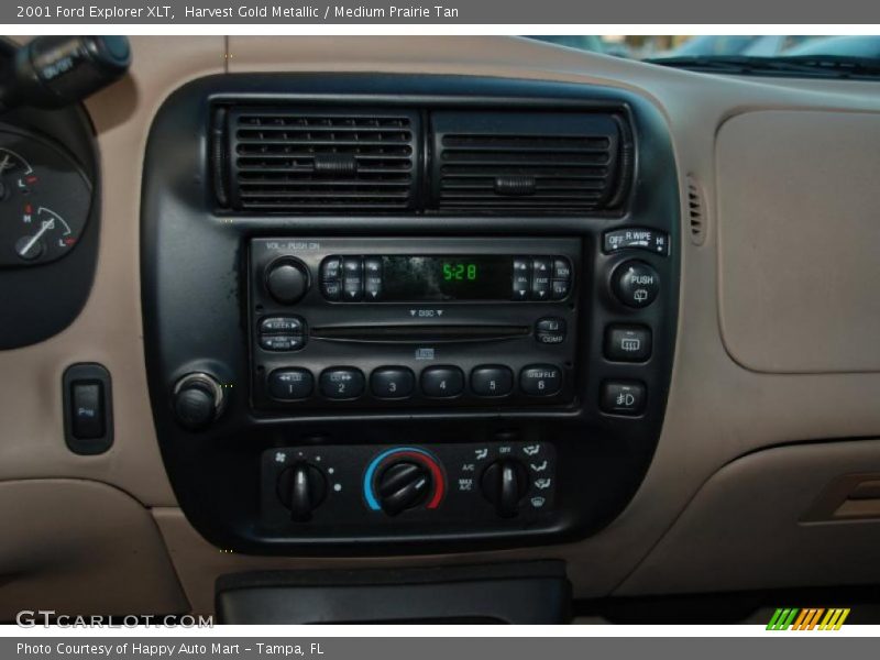 Harvest Gold Metallic / Medium Prairie Tan 2001 Ford Explorer XLT