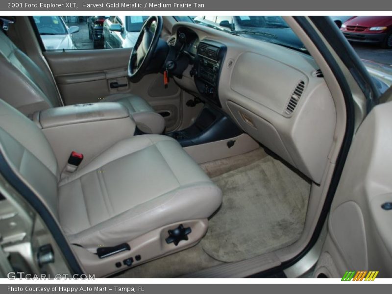 Harvest Gold Metallic / Medium Prairie Tan 2001 Ford Explorer XLT