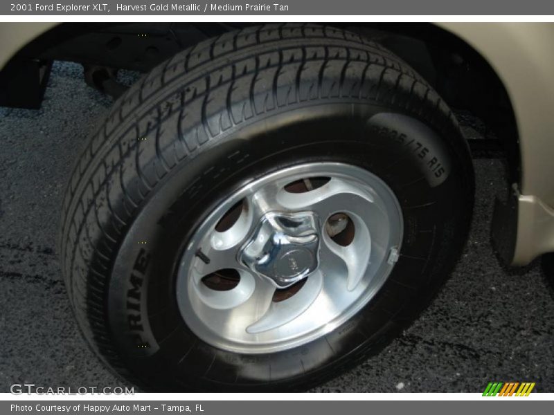 Harvest Gold Metallic / Medium Prairie Tan 2001 Ford Explorer XLT