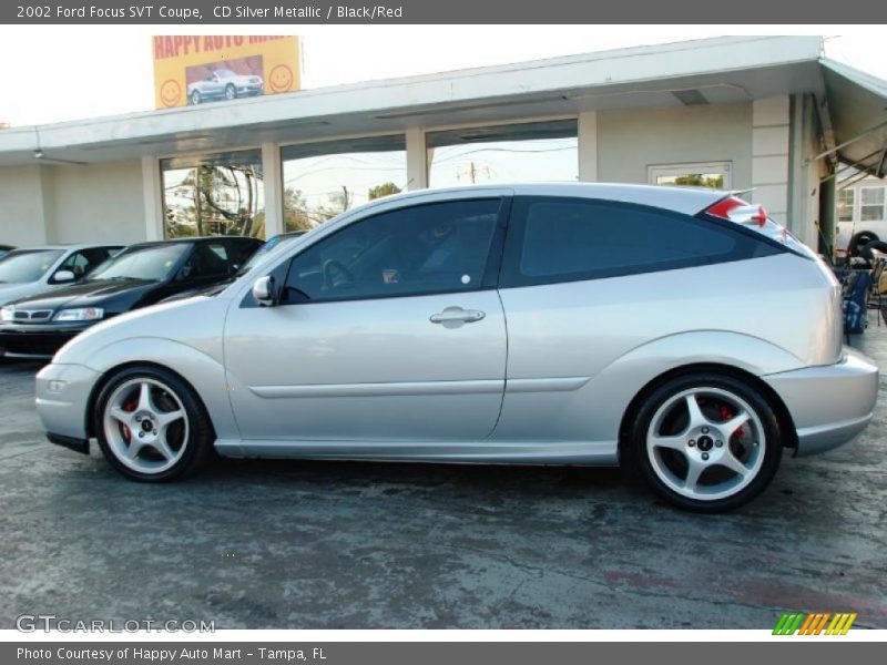 CD Silver Metallic / Black/Red 2002 Ford Focus SVT Coupe