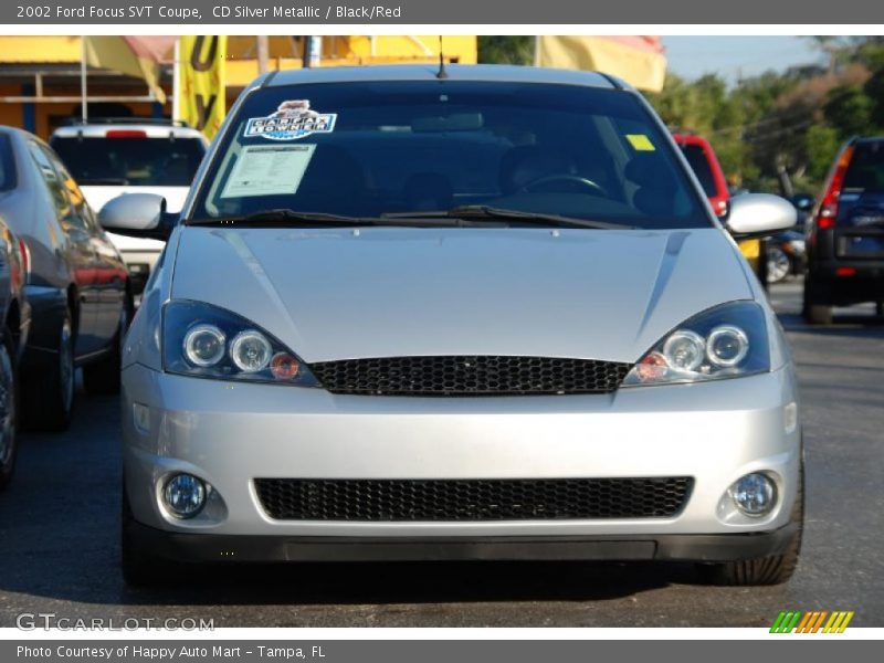 CD Silver Metallic / Black/Red 2002 Ford Focus SVT Coupe