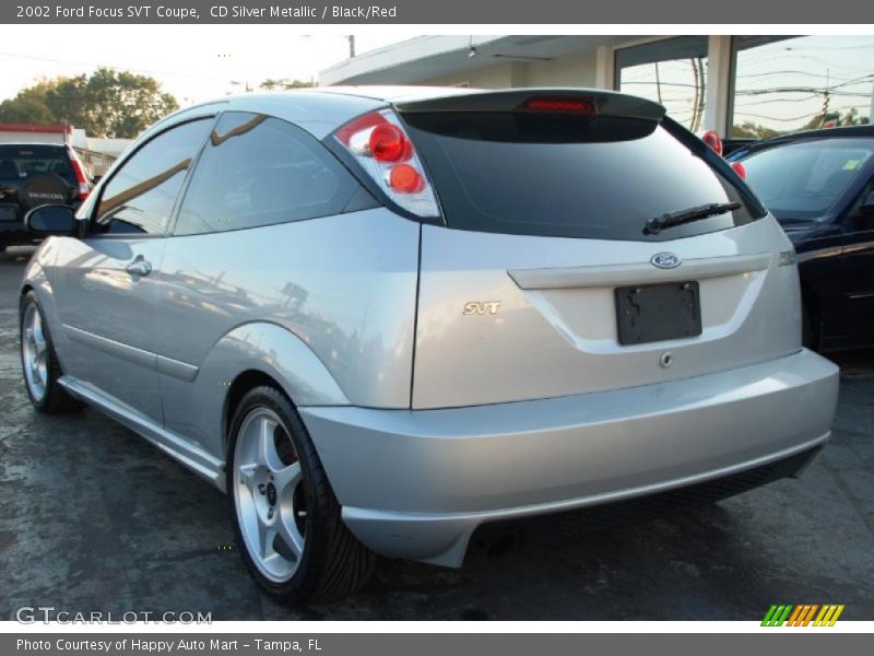 CD Silver Metallic / Black/Red 2002 Ford Focus SVT Coupe