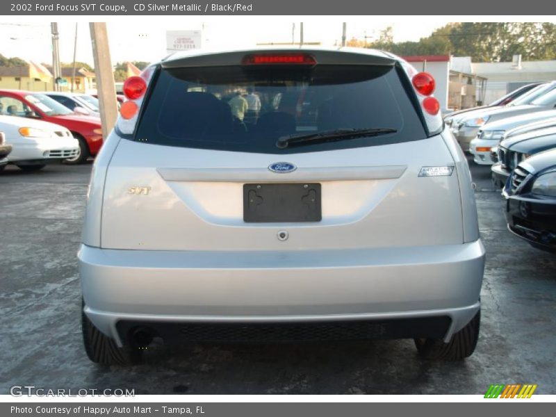 CD Silver Metallic / Black/Red 2002 Ford Focus SVT Coupe