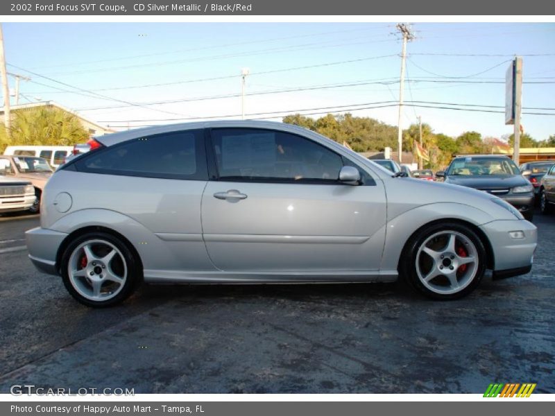 CD Silver Metallic / Black/Red 2002 Ford Focus SVT Coupe