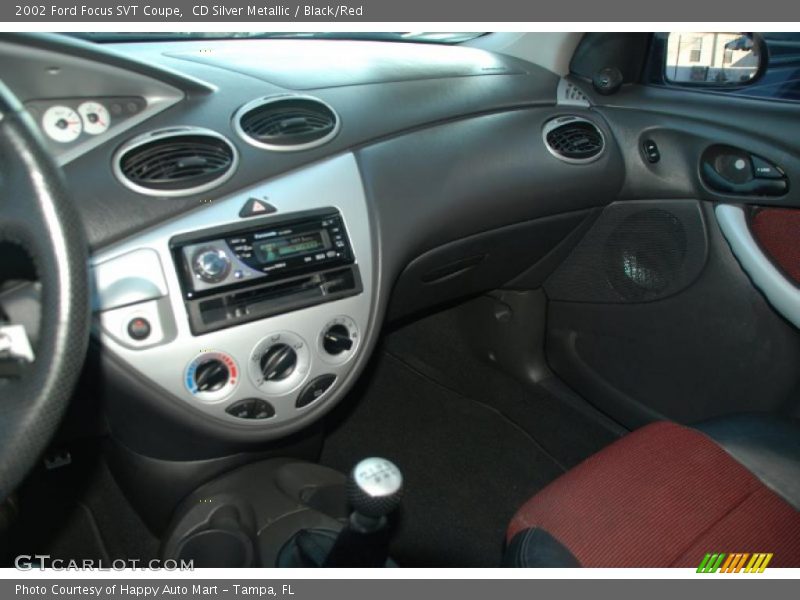 CD Silver Metallic / Black/Red 2002 Ford Focus SVT Coupe
