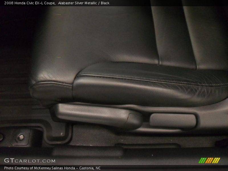 Alabaster Silver Metallic / Black 2008 Honda Civic EX-L Coupe