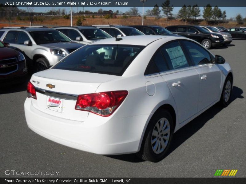 Summit White / Jet Black/Medium Titanium 2011 Chevrolet Cruze LS