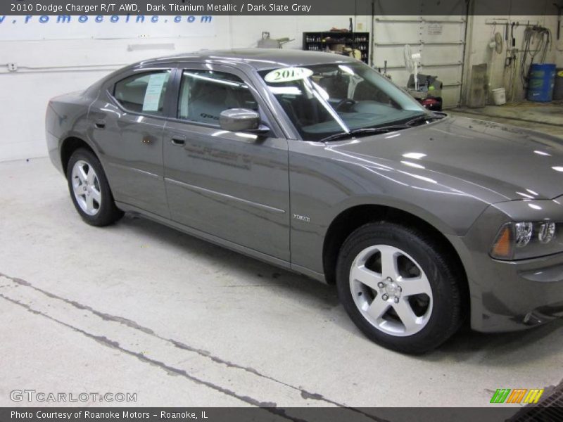 Dark Titanium Metallic / Dark Slate Gray 2010 Dodge Charger R/T AWD