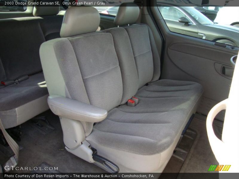 Onyx Green Pearl / Gray 2003 Dodge Grand Caravan SE