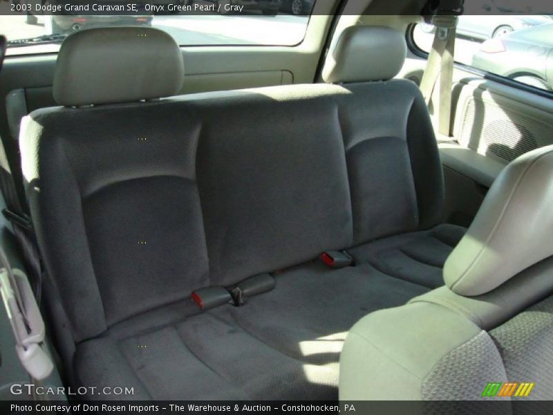 Onyx Green Pearl / Gray 2003 Dodge Grand Caravan SE