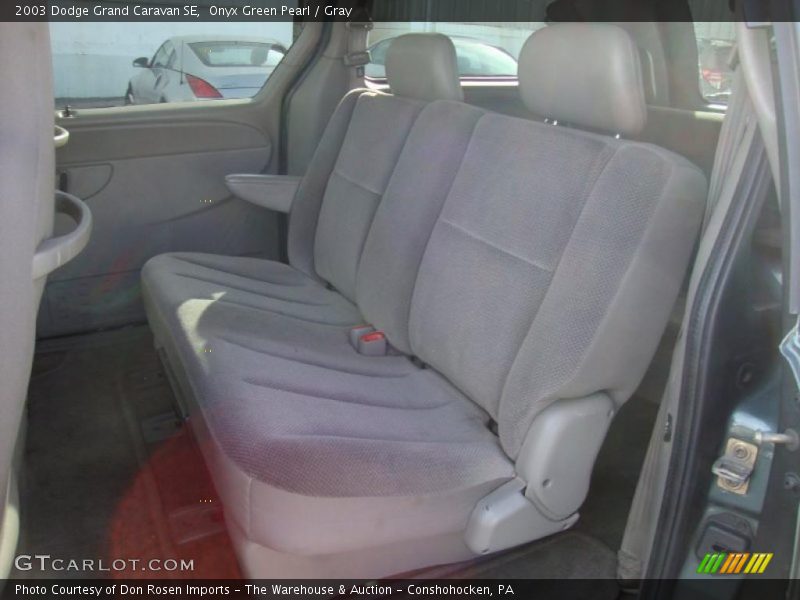 Onyx Green Pearl / Gray 2003 Dodge Grand Caravan SE