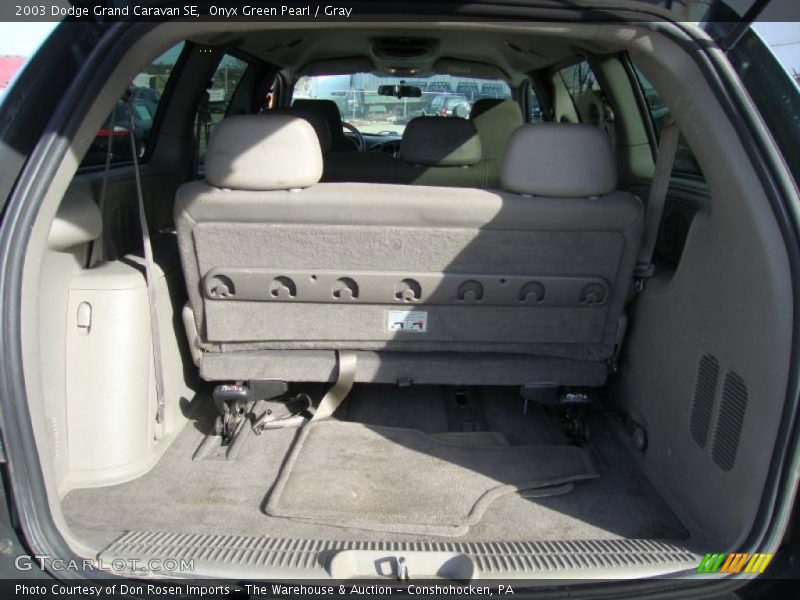 Onyx Green Pearl / Gray 2003 Dodge Grand Caravan SE