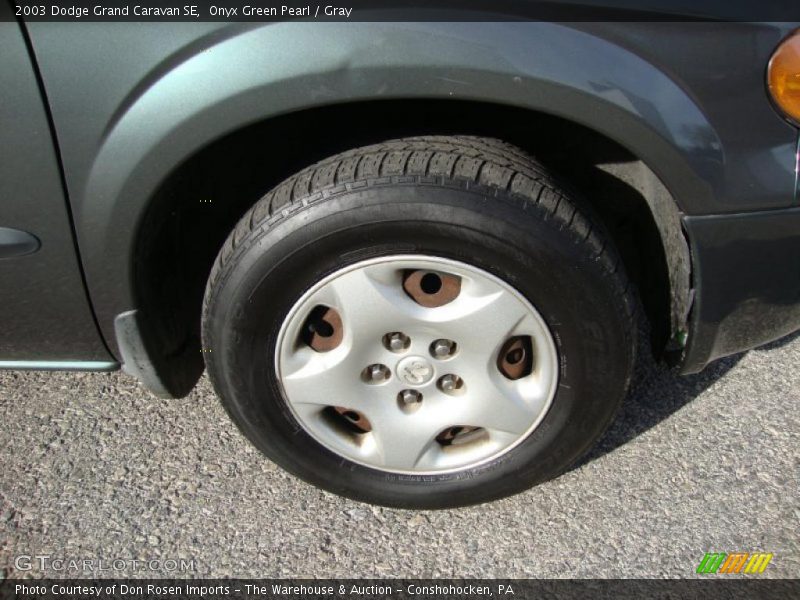 Onyx Green Pearl / Gray 2003 Dodge Grand Caravan SE