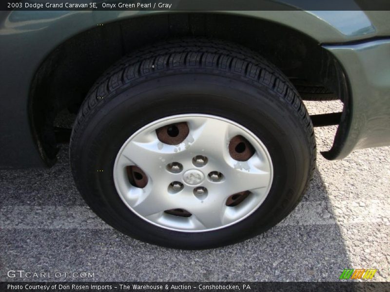 Onyx Green Pearl / Gray 2003 Dodge Grand Caravan SE