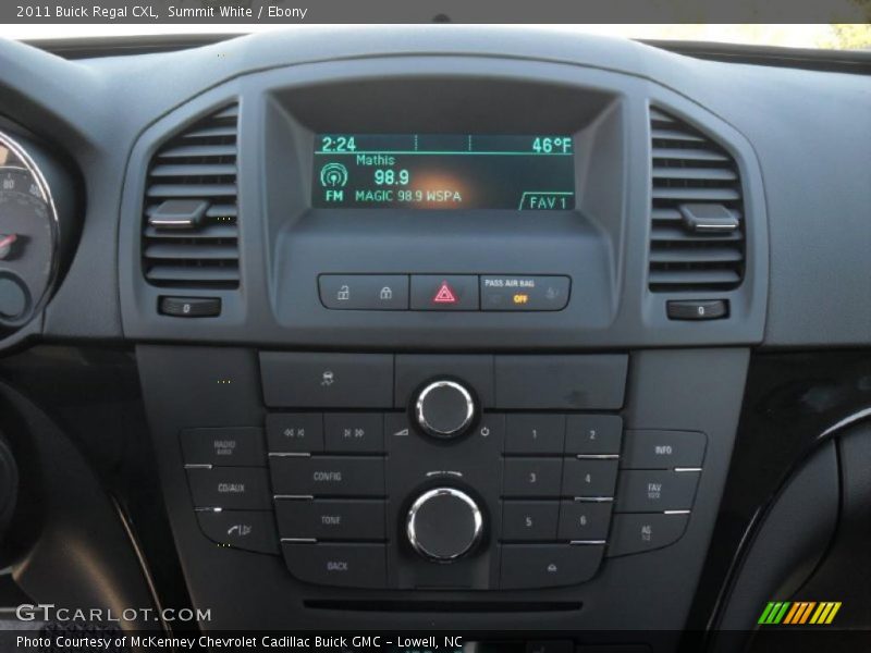 Controls of 2011 Regal CXL