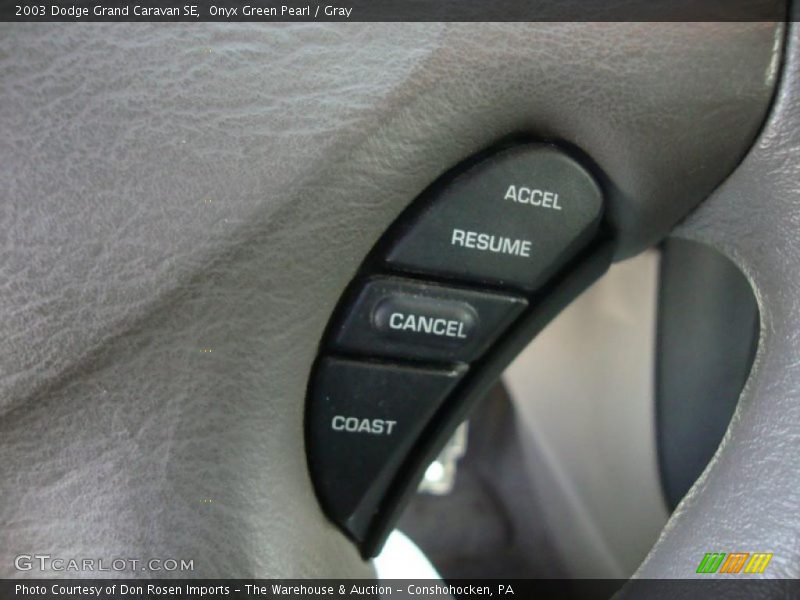 Onyx Green Pearl / Gray 2003 Dodge Grand Caravan SE