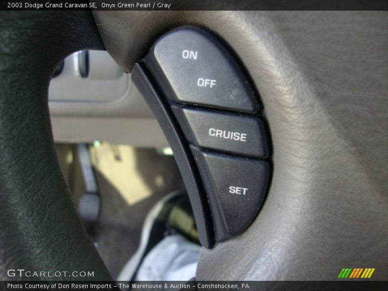 Onyx Green Pearl / Gray 2003 Dodge Grand Caravan SE