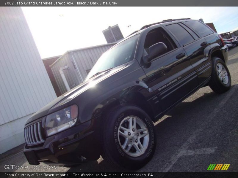 Black / Dark Slate Gray 2002 Jeep Grand Cherokee Laredo 4x4