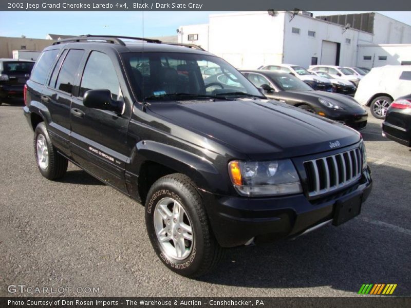 Black / Dark Slate Gray 2002 Jeep Grand Cherokee Laredo 4x4