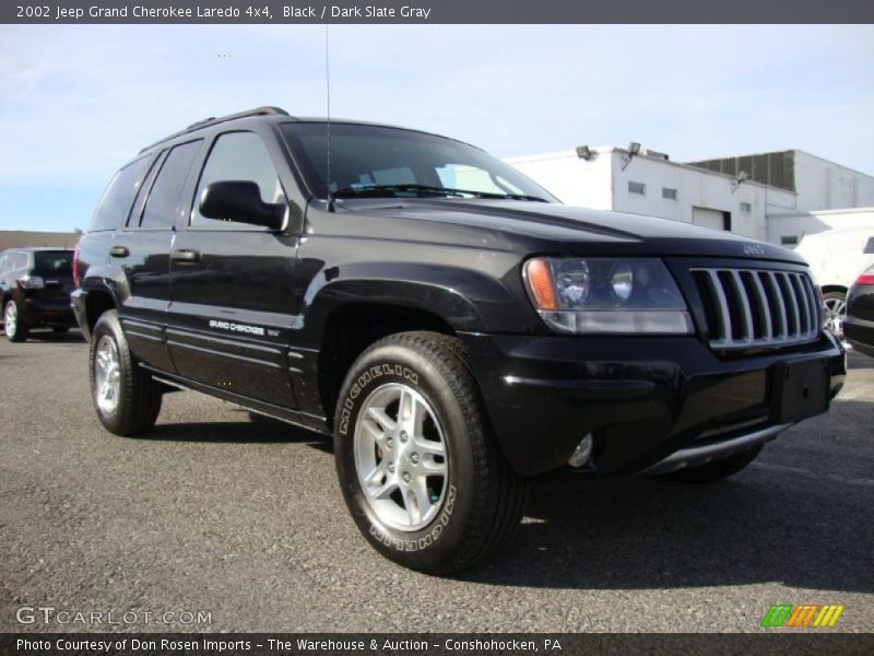 Black / Dark Slate Gray 2002 Jeep Grand Cherokee Laredo 4x4