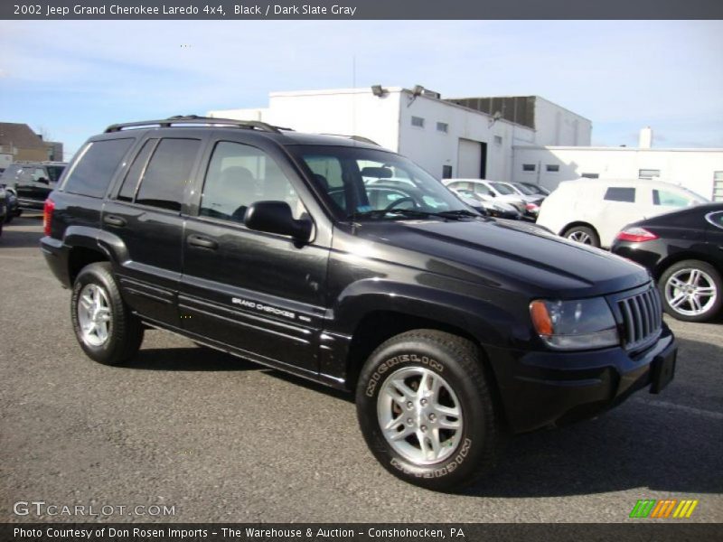 Black / Dark Slate Gray 2002 Jeep Grand Cherokee Laredo 4x4