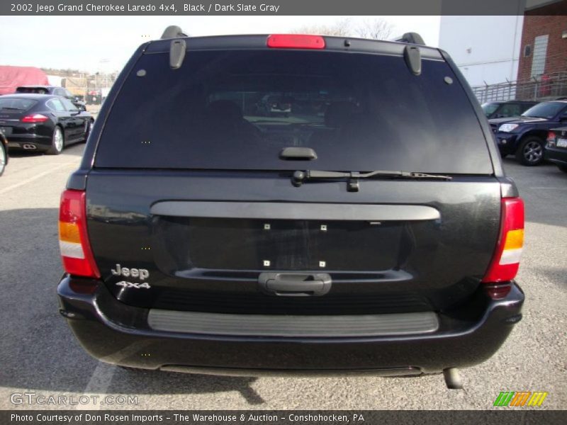 Black / Dark Slate Gray 2002 Jeep Grand Cherokee Laredo 4x4