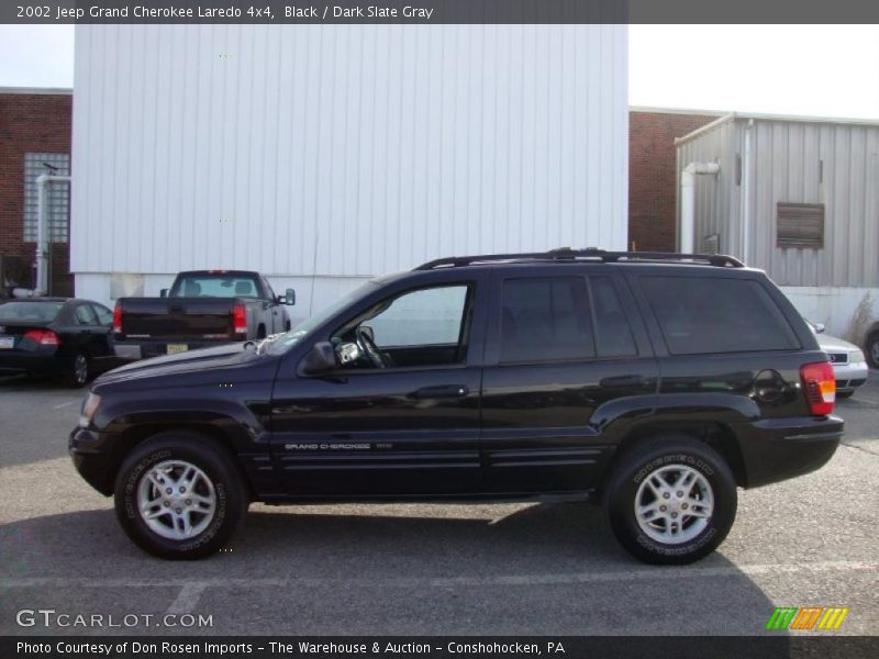 Black / Dark Slate Gray 2002 Jeep Grand Cherokee Laredo 4x4
