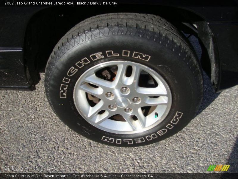 Black / Dark Slate Gray 2002 Jeep Grand Cherokee Laredo 4x4