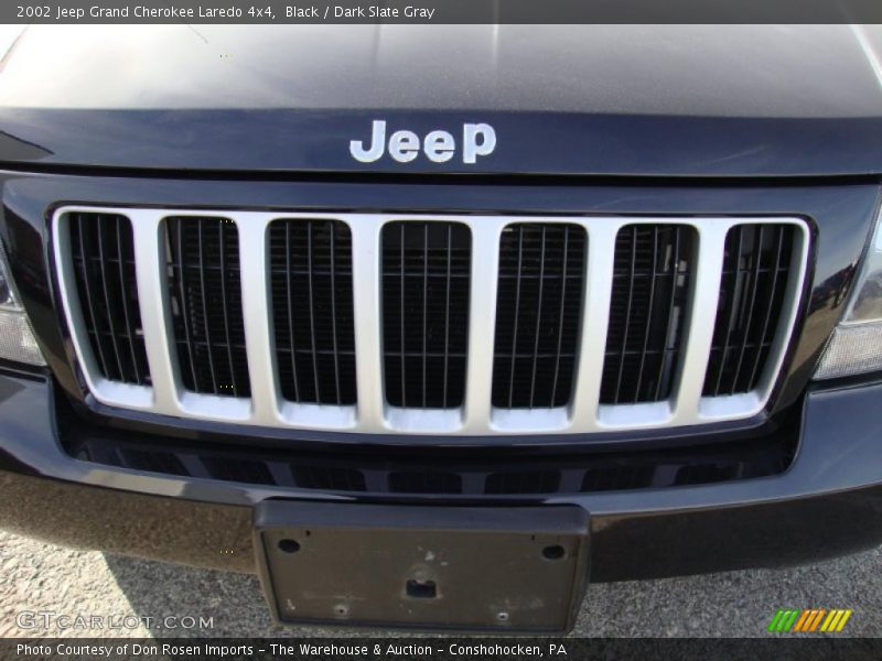 Black / Dark Slate Gray 2002 Jeep Grand Cherokee Laredo 4x4