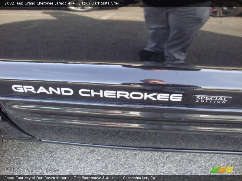Black / Dark Slate Gray 2002 Jeep Grand Cherokee Laredo 4x4
