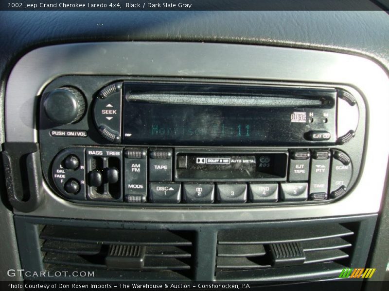 Black / Dark Slate Gray 2002 Jeep Grand Cherokee Laredo 4x4