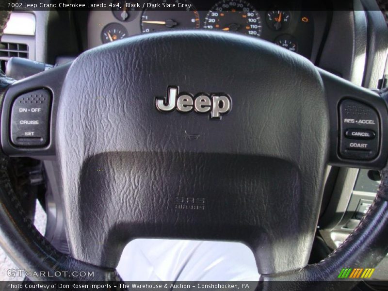 Black / Dark Slate Gray 2002 Jeep Grand Cherokee Laredo 4x4