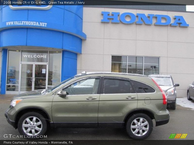 Green Tea Metallic / Ivory 2008 Honda CR-V EX-L 4WD