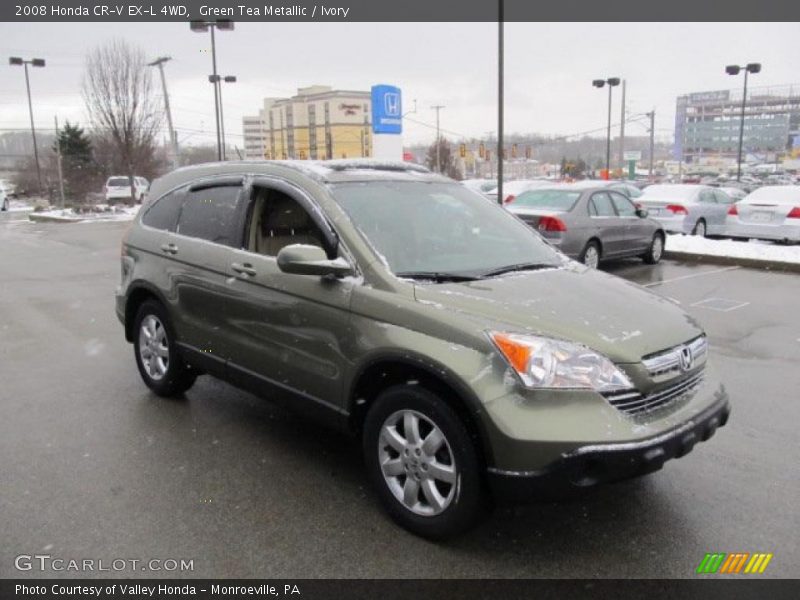 Green Tea Metallic / Ivory 2008 Honda CR-V EX-L 4WD