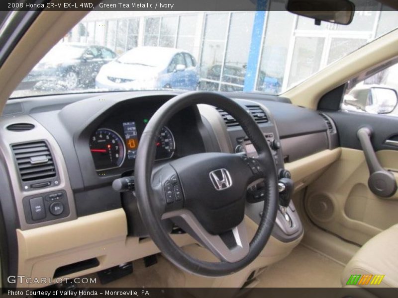 Green Tea Metallic / Ivory 2008 Honda CR-V EX-L 4WD