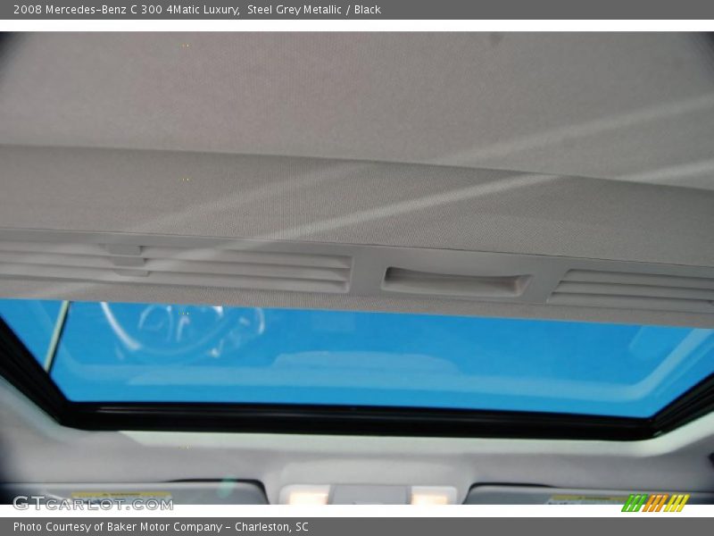 Steel Grey Metallic / Black 2008 Mercedes-Benz C 300 4Matic Luxury