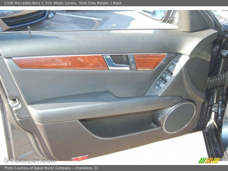 Steel Grey Metallic / Black 2008 Mercedes-Benz C 300 4Matic Luxury