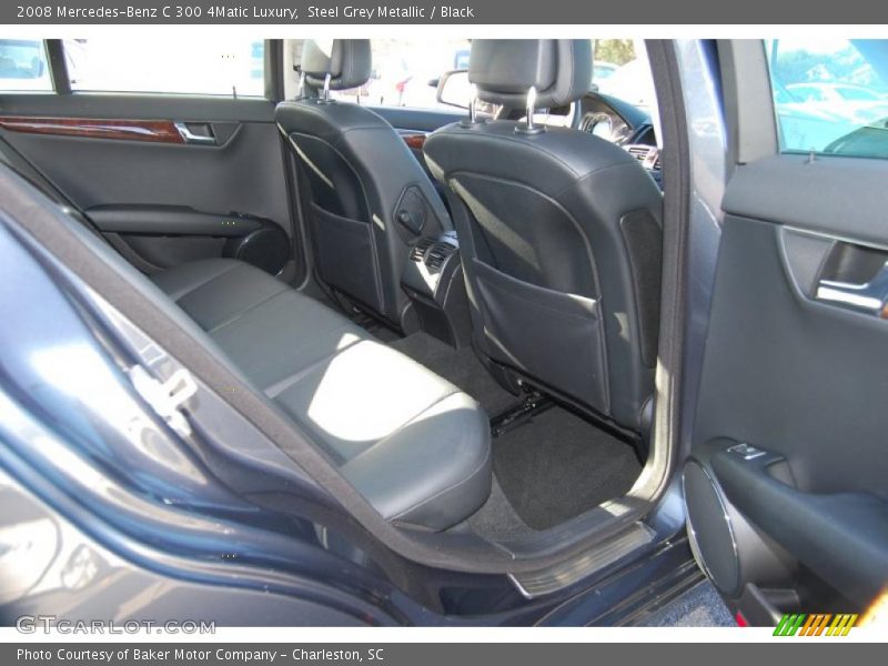 Steel Grey Metallic / Black 2008 Mercedes-Benz C 300 4Matic Luxury