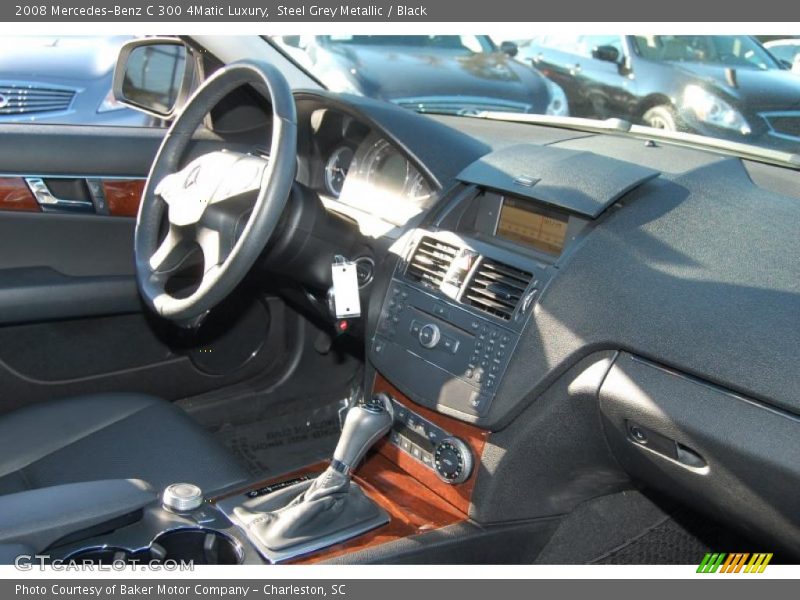 Steel Grey Metallic / Black 2008 Mercedes-Benz C 300 4Matic Luxury