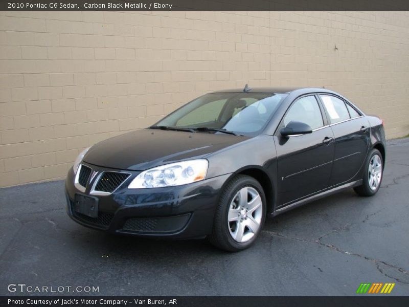 Carbon Black Metallic / Ebony 2010 Pontiac G6 Sedan