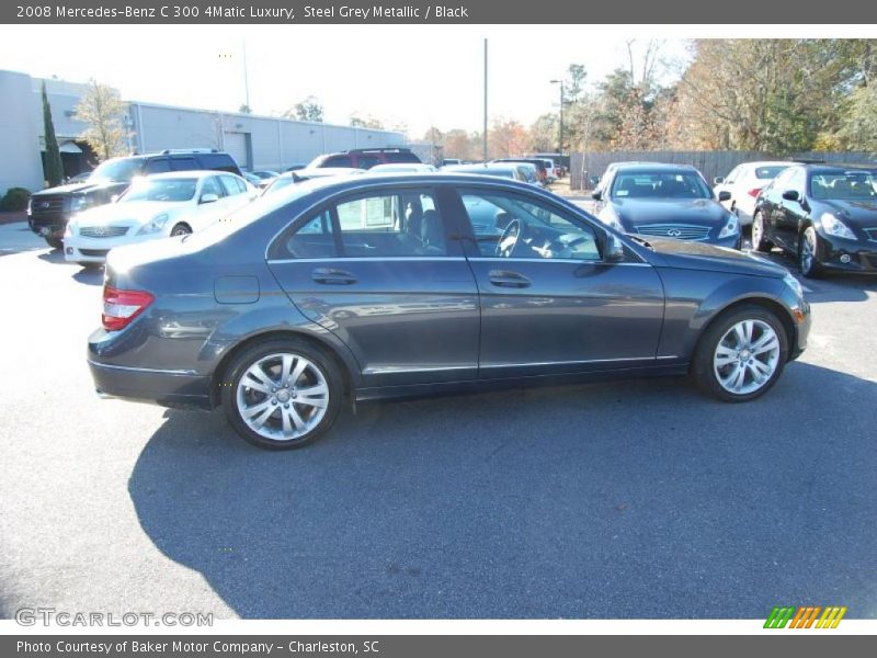 Steel Grey Metallic / Black 2008 Mercedes-Benz C 300 4Matic Luxury