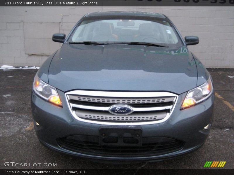 Steel Blue Metallic / Light Stone 2010 Ford Taurus SEL