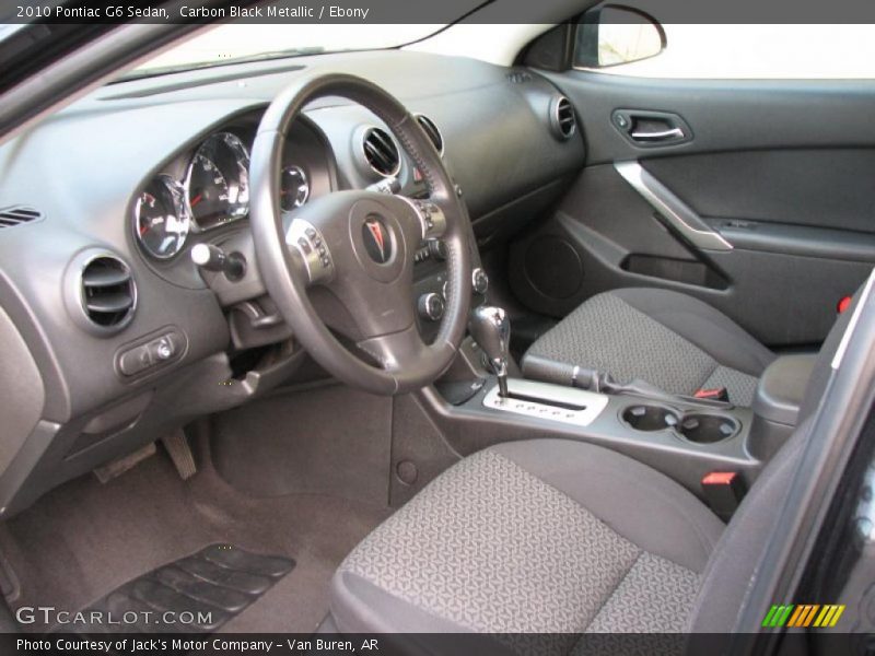 Carbon Black Metallic / Ebony 2010 Pontiac G6 Sedan