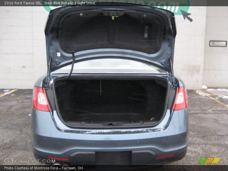 Steel Blue Metallic / Light Stone 2010 Ford Taurus SEL