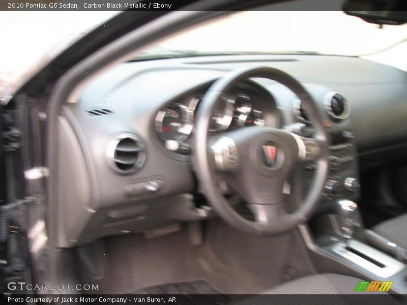 Carbon Black Metallic / Ebony 2010 Pontiac G6 Sedan