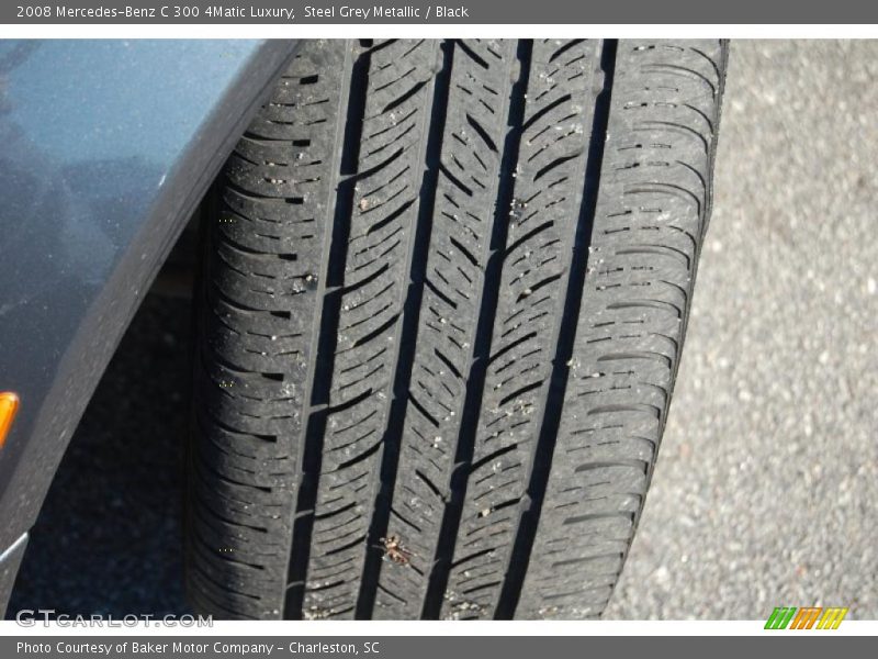 Steel Grey Metallic / Black 2008 Mercedes-Benz C 300 4Matic Luxury