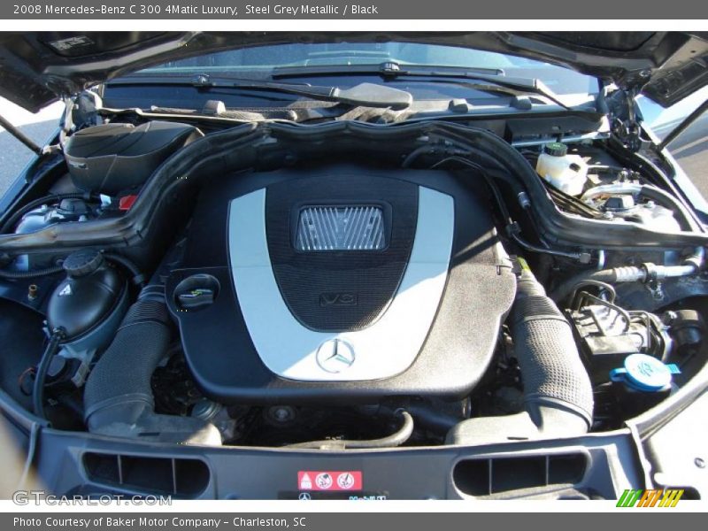 Steel Grey Metallic / Black 2008 Mercedes-Benz C 300 4Matic Luxury