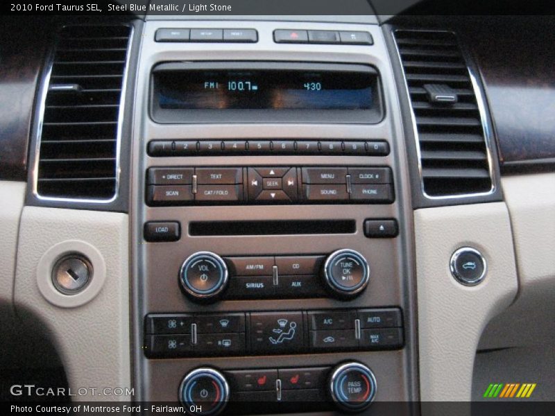 Steel Blue Metallic / Light Stone 2010 Ford Taurus SEL