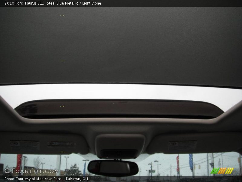 Steel Blue Metallic / Light Stone 2010 Ford Taurus SEL